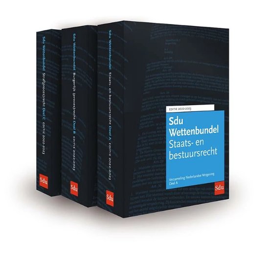 Educatieve wettenverzameling - Sdu Wettenbundel 2022-2023 (s ... - cover