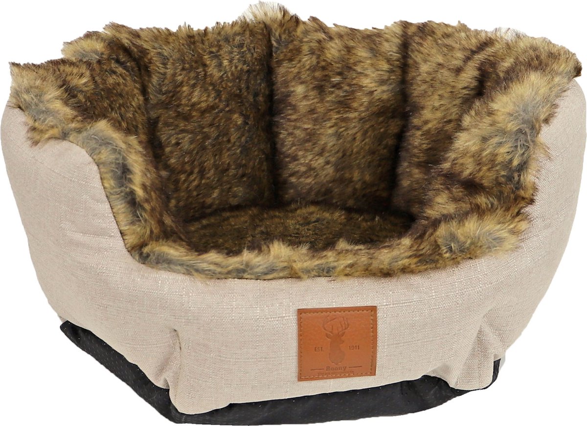 Boony hondenmand 'Est 1941' - Bruin - 40 cm