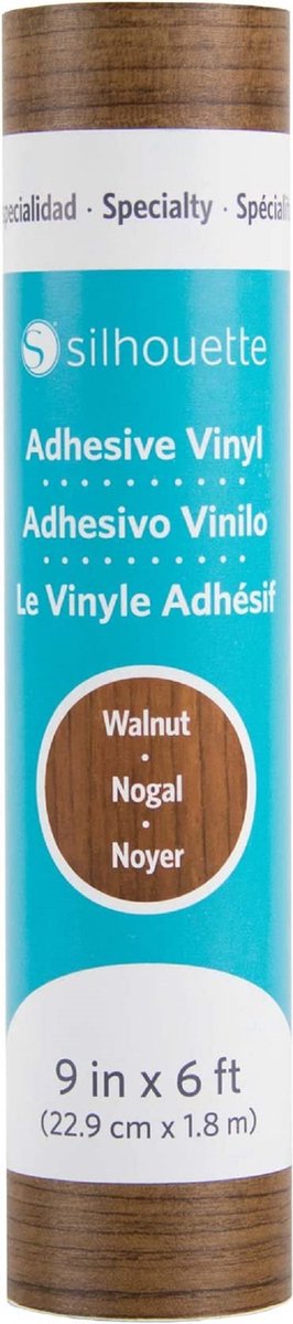 Adhesive vinyl walnut