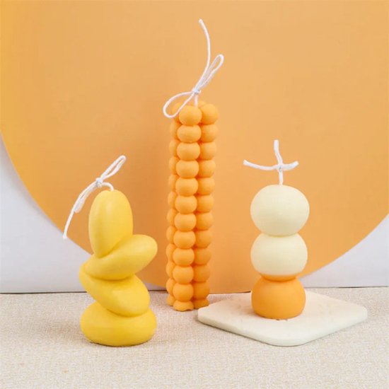 ZoeZo - Kaarsmal Bolletjes - Toren XL - Kaars mallen - Siliconen mal - Zelf kaarsen maken - Gips & epoxy gieten - Zeep maken
