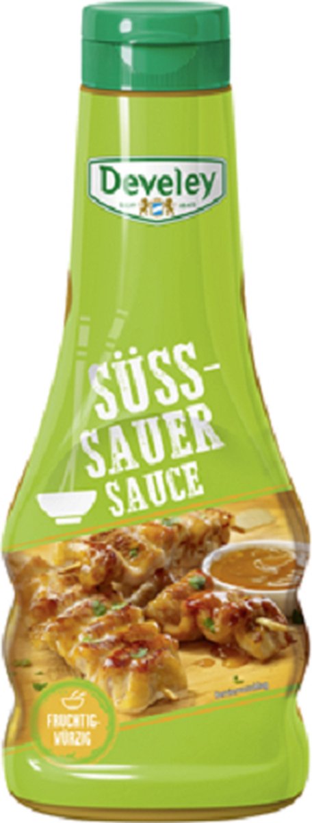Develey zoetzure saus pittig en fruitig 250 ml fles