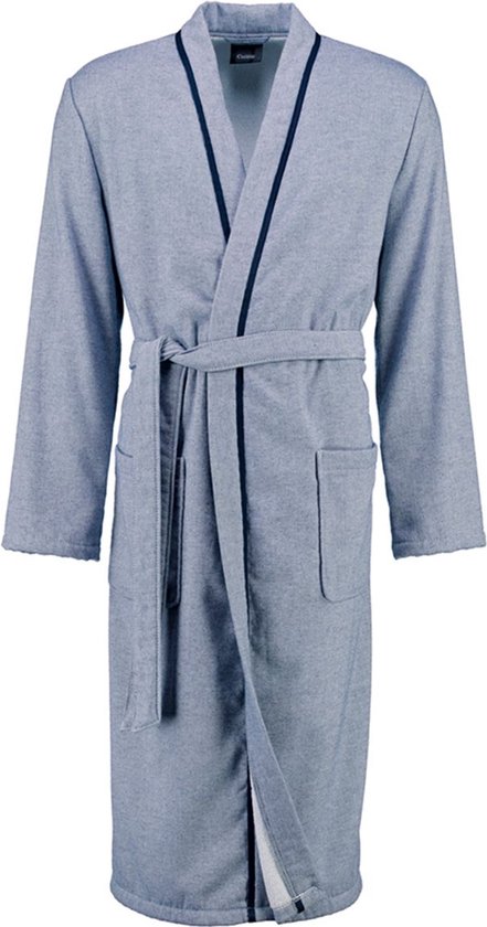 Kimono homme Cawo - coton de qualité supérieure - kimono pour le sauna - gris clair - luxe - absorbant - taille 50/52