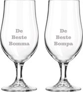 Verre à bière gravé sur pied - 49cl - The Best Bomma-The Best Bompa