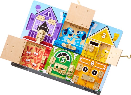 Melissa And Doug Rode Houten Boerderij Met Dieren In Koffer