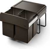 Kitchenluxx inbouw prullenbak - Clap 3/500 2x15 L - Geschikt voor plaatsing met Quooker