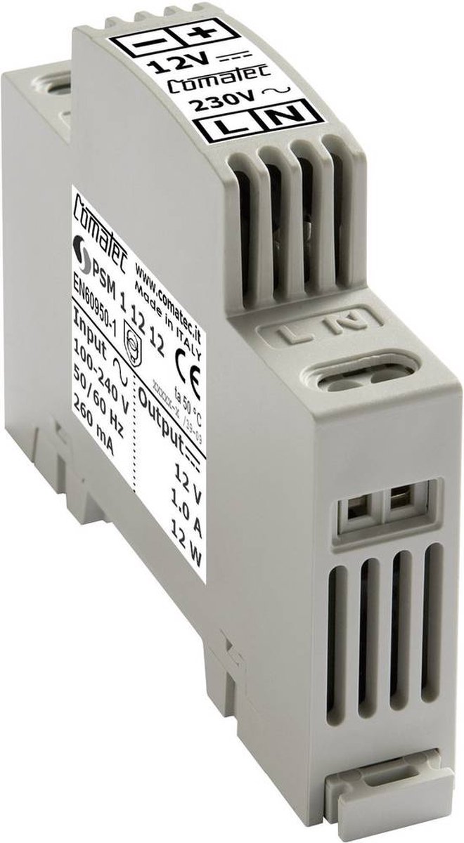 Comatec PSM1/12.12 DIN-rail netvoeding 12 V/DC 1 A 12 W Inhoud 1 stuk(s)