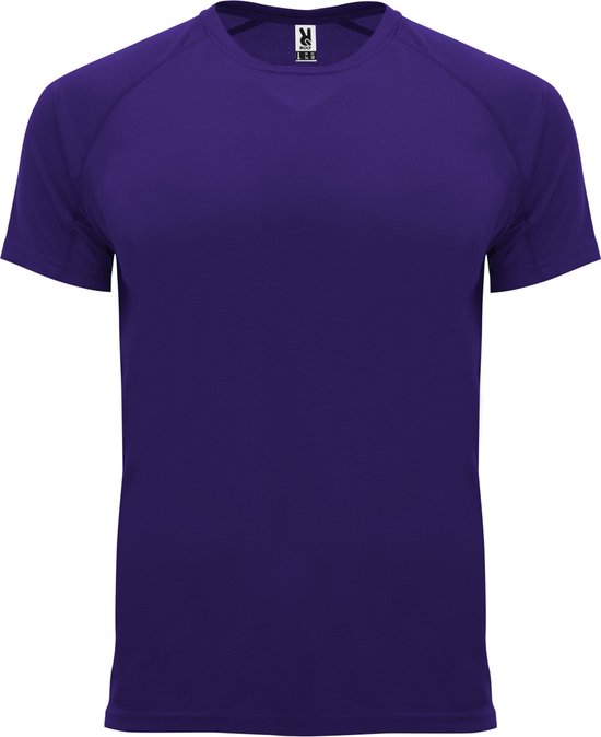 T-shirt de sport unisexe violet manches courtes de la marque Bahreïn Roly taille XXL
