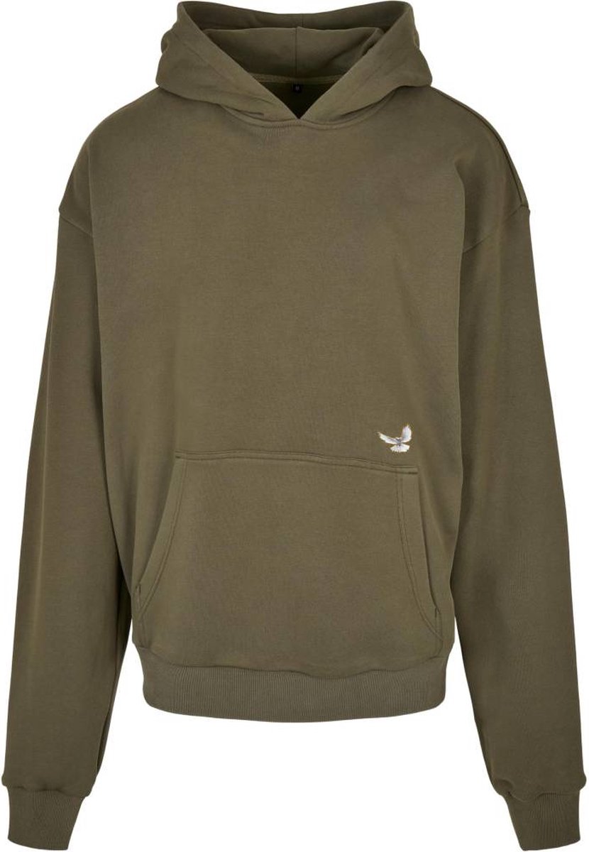 Mister Tee Hoodie/trui -M- K-Dot Heavy Oversize Olijfgroen