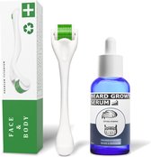 Baardgroei kit - Baardroller & Baardgroei serum (30 ml) - klinisch bewezen