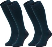 NOMAD® Ski Sock Premium Merino Wool 2-Pack - Taille 35-38 - Ski, Snowboard ou Marche - Bon transport de l'humidité - Renfort Extra