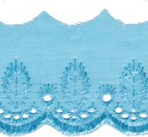 Broderie - Kant - Blauw - 50mm - 3 meter