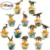 Dinosaurus Dino Cupcake Taart Prikkers Toppers en Cupcake Vormpjes 24 Stuks