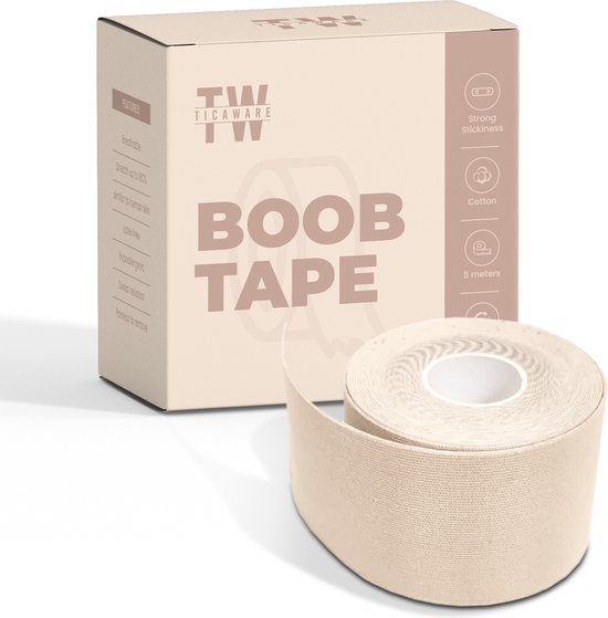 TicaWare - Boob tape - plak BH - Fashion tape - Light skin colour - STAPELKORTING
