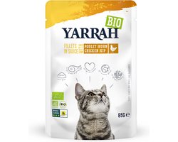 Yarrah Bio Aliments pour chats au poulet 85 g