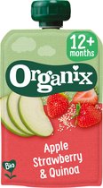 Organix - Knijpfruit - Appel, Aardbei, Quinoa - 12+ maanden - 100 gram
