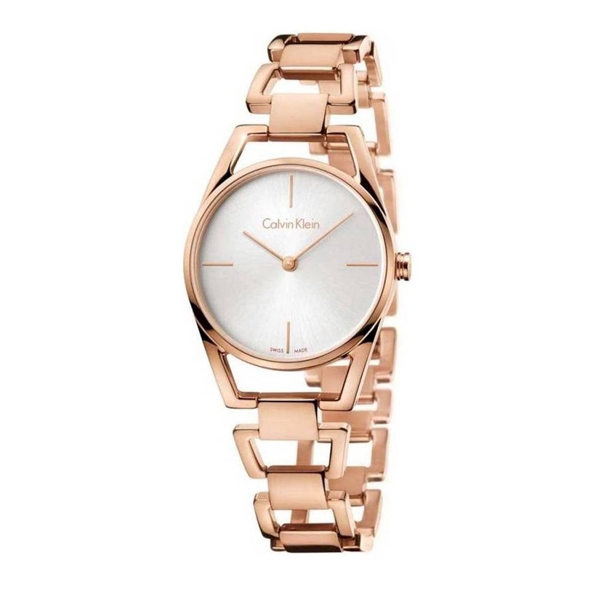 Calvin Klein K7L23646 horloge vrouw - Roestvrij Staal - rose goud