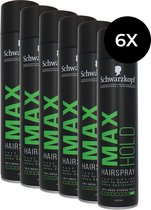 Schwarzkopf Professional Performance Max Hold Hairspray - 6 x 400 ml