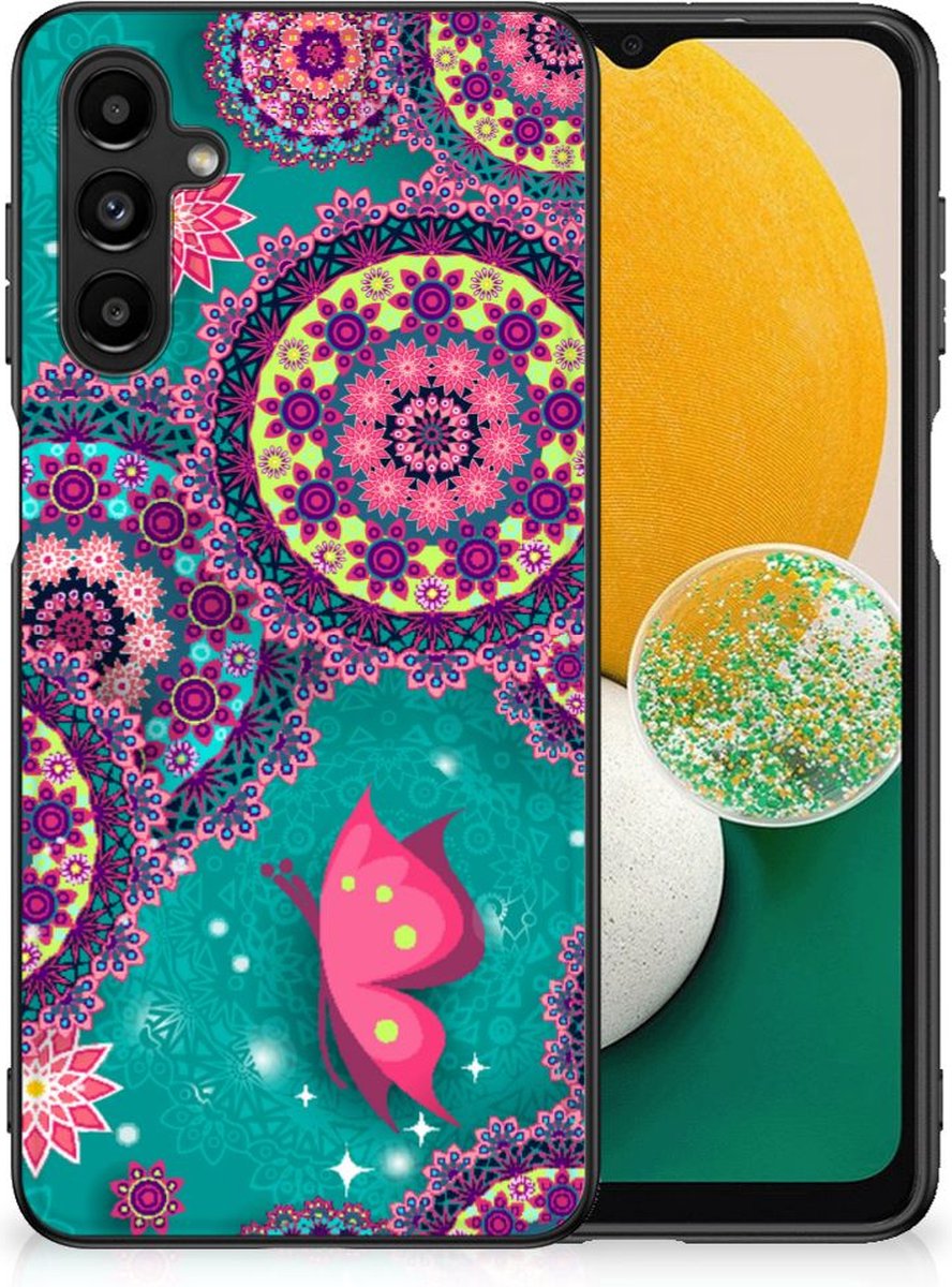 Samsung Galaxy A14 5G Leuk Telefoonhoesje Cirkels en Vlinders