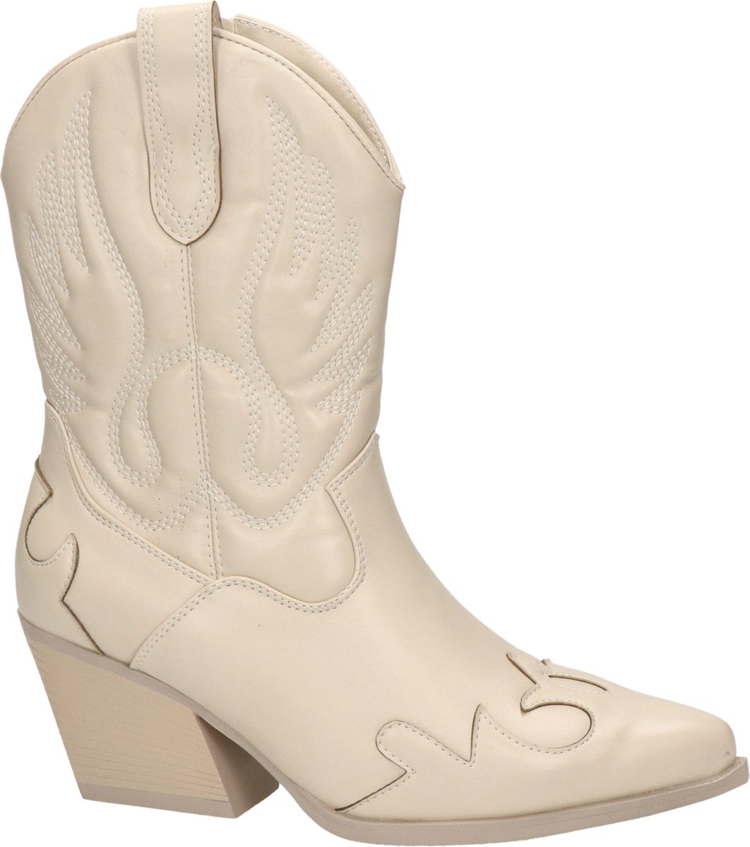 Dolcis dames cowboylaars - Off White - Maat 40