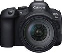 Canon EOS R6 Mark II + RF 24-105mm F4 L IS USM, 24,2 MP, CMOS, Touchscreen, 588 g, Zwart