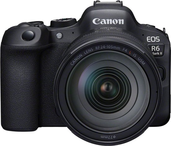 Canon EOS R6 Mark II - Systeemcamera + RF 24-105mm F4 L IS USM lens - Zwart