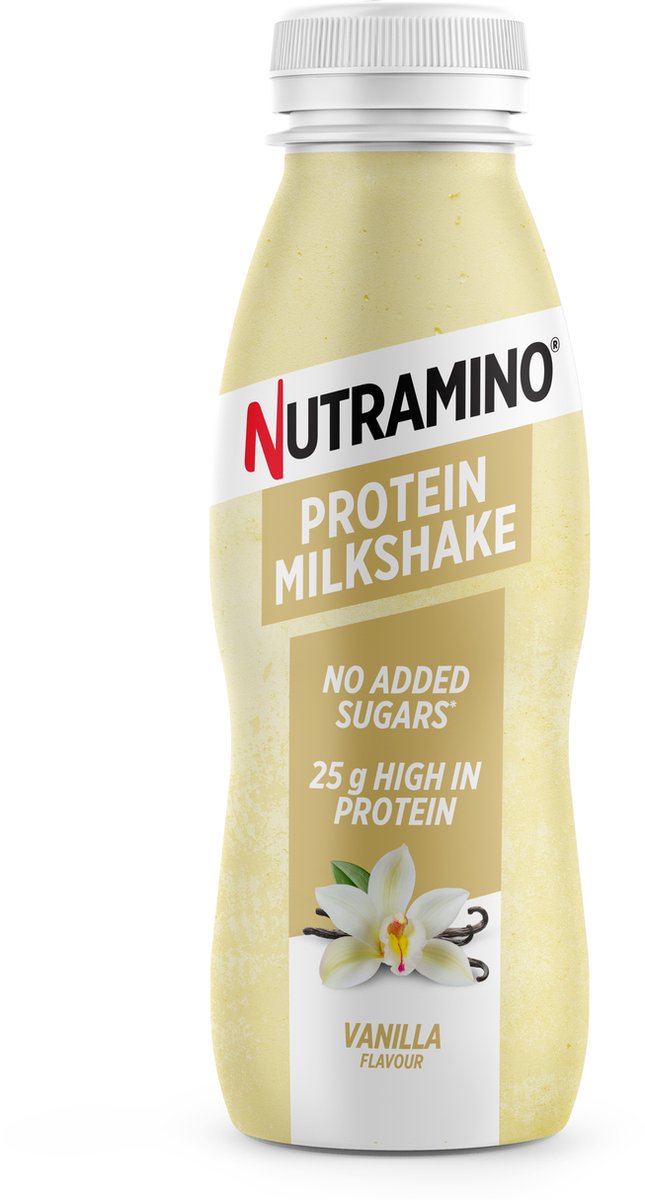 Nutramino Nutra-Go Shake - Eiwitmilkshake Vanille - Proteine Shake - 12 stuks (12x330ml)