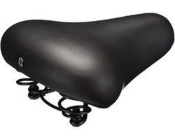 Selle Comfort Comfortabel stadszadel - vintage stijl - Smartfoam technologie - zwart - inclusief strop