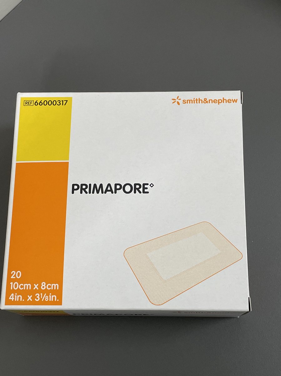 S&N - PRIMAPORE ADHESIVE - 8 X 10 CM - 20 stuks per doos