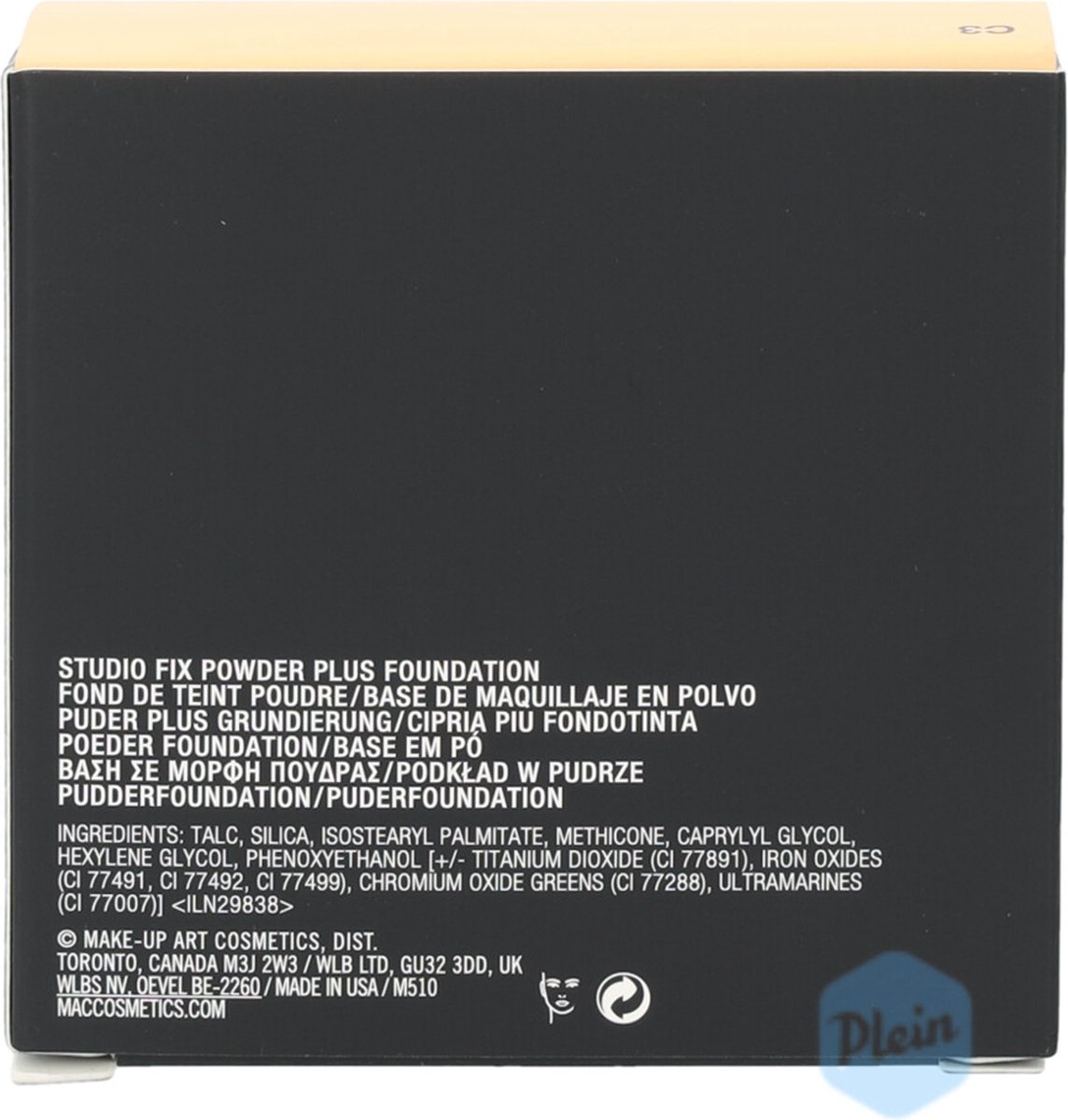 MAC Cosmetics Studio Fix Powder Plus Foundation - 15 gr C3