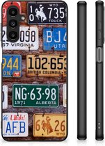 Telefoon Hoesje Geschikt voor Samsung Galaxy A14 5G Hippe Hoesjes met Zwarte rand Kentekenplaten