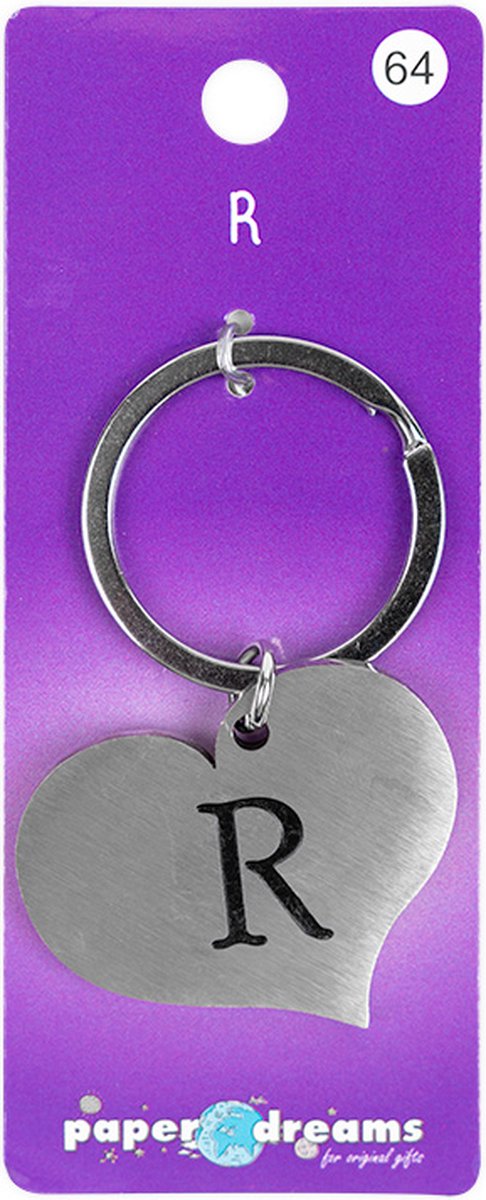 Hart sleutelhanger - R
