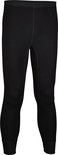 Zwarte junior thermobroek met verticale ribbels en zwarte tailleband.