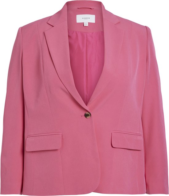 VERO MODA CURVE Vmcfrida Blazer Voor Dames - Elegante Regular Fit Met Reverskraag