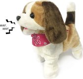 Voice Control Pets - Interactieve speelgoed puppy -blaft en beweegt op geluid detectie - 29CM ( incl. batterijen)