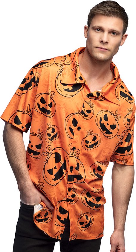 Boland - Shirt Scary pumpkin - Multi - Volwassenen - Pompoen