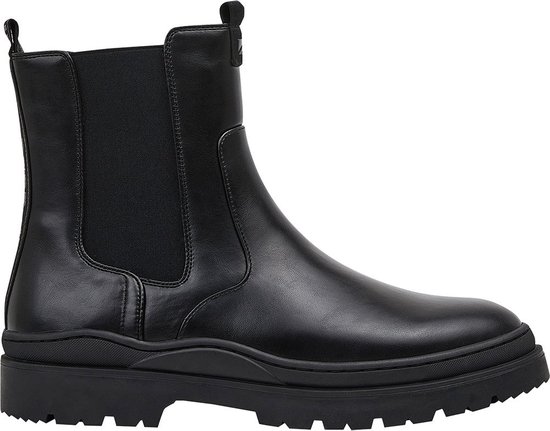 Pepe Jeans - Serie AWE - Zwarte Instap Enkellaars - Heren - Maat 40