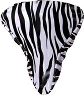 Ikuri - "Zebra" zadelhoes - zadelhoes waterdicht - zadelhoesje voor fiets - zadelhoes regen - design