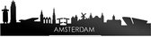 Standing Skyline Amsterdam Zwart Glanzend - 60 cm - Woondecoratie design - Decoratie om neer te zetten en om op te hangen - Meer steden beschikbaar - Cadeau voor hem - Cadeau voor haar - Jubileum - Verjaardag - Housewarming - Interieur -