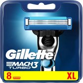Gillette - Mach3 – Turbo – Scheermesjes/Navulmesjes - 8 Stuks