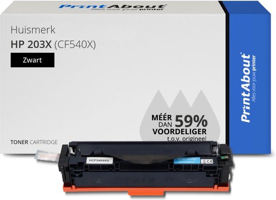 Marque propre compatible avec HP 203X (CF540X) Toner Noir Haute capacité |  bol.com
