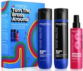 Matrix - Total Results - Brass Off - Coffret cadeau pour cheveux bruns