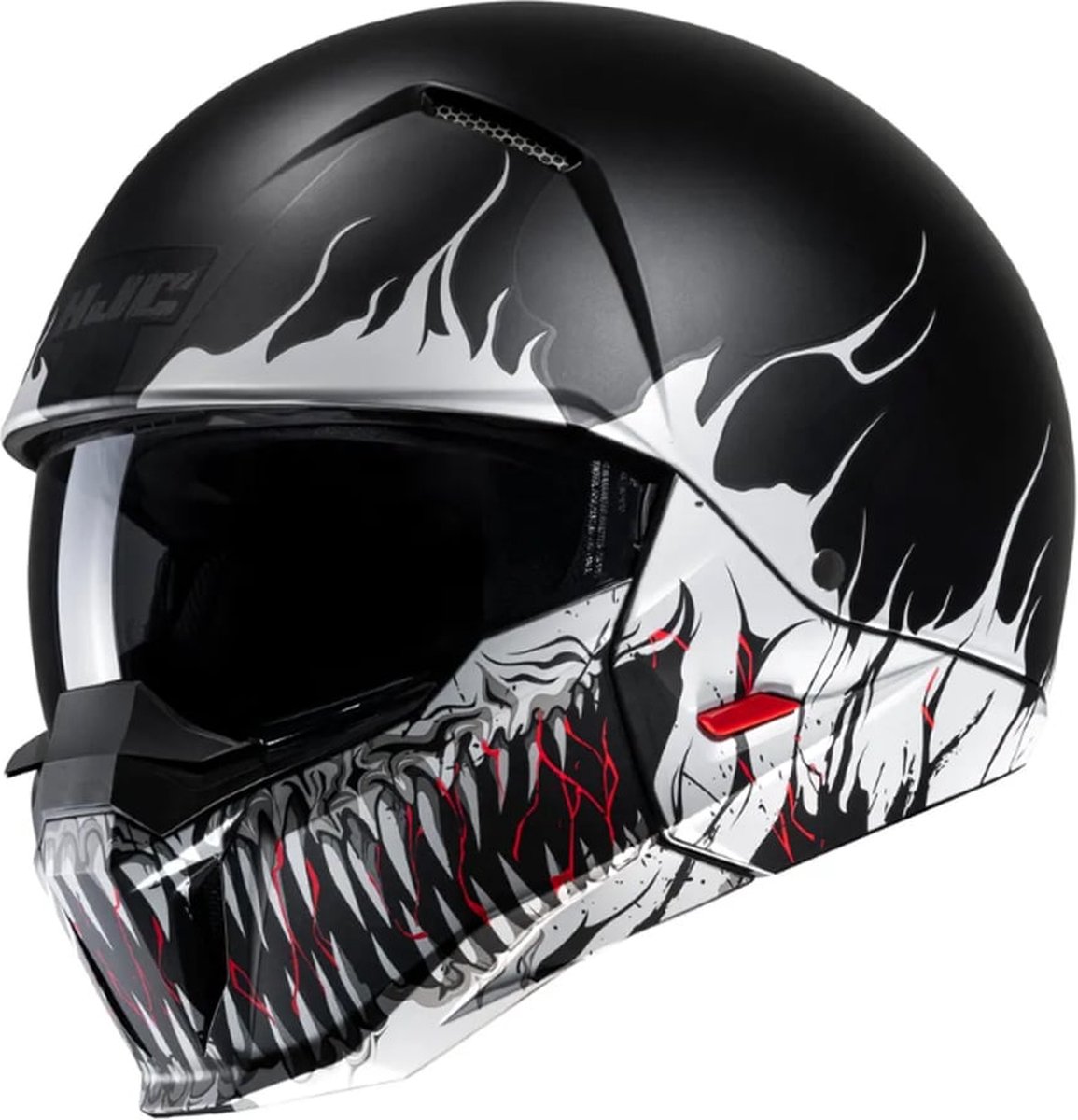 Hjc I20 Scraw Zwart Wit Mc5Sf Open Face Helmet XL