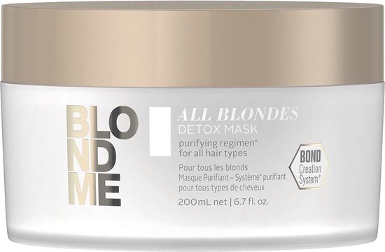 Haarmasker Schwarzkopf Blondme Detox Keratine