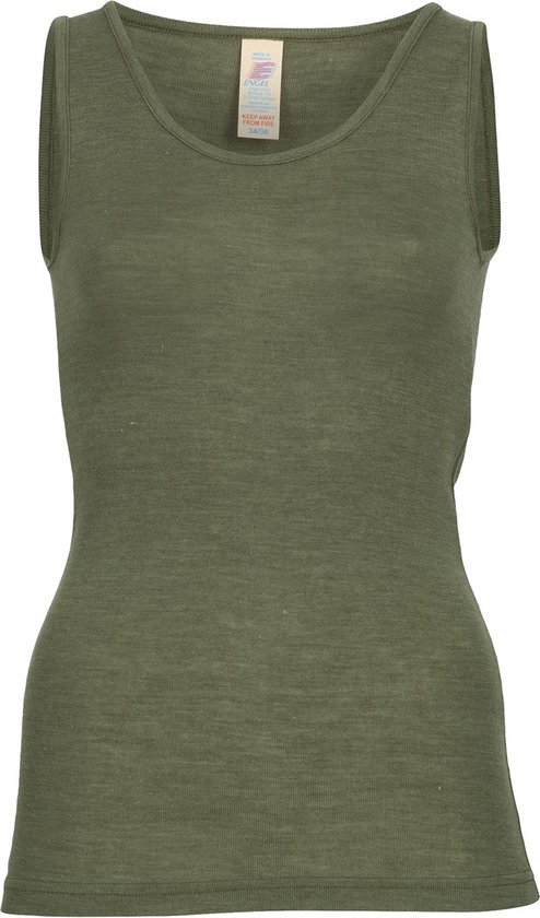 Chemise Femme Soie Laine Mérinos Engel Natur Taille 34/36s Olive