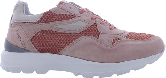 Muoviti - Jill - Sneaker - Roze - Suede Mesh - Wijdtemaat - G - Schoenmaat - 42