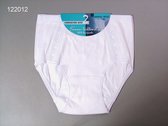 Slip femme - Lot de 2 - Bande dentelle devant - Wit - 100% coton peigné - 48/50