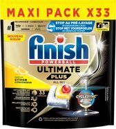 Finish Ultimate Plus All in One Citron Tablettes pour lave-vaisselle - 33 Tabs