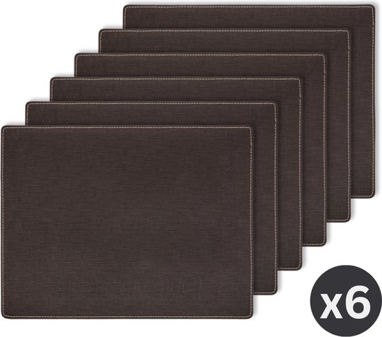 Villa d'Este Home Tivoli Placemat, Gesorteerd, One Size 6 Eenheden