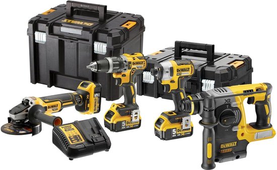 DeWALT DCK422P3T Accu Combiset 4-delig 18V 5,0Ah in TSTAK