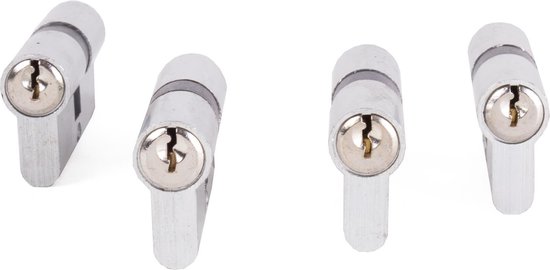 Cylindre Profilé SLINE – 28/45 Mm, Nickelé, Avec 3 Clés, Fonction Urgence, Anti-panique